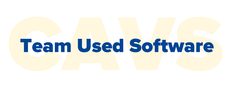 CAVS Team used SOftware